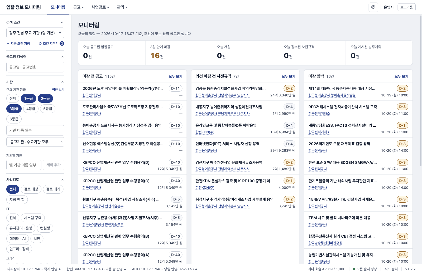 모니터링 대시보드